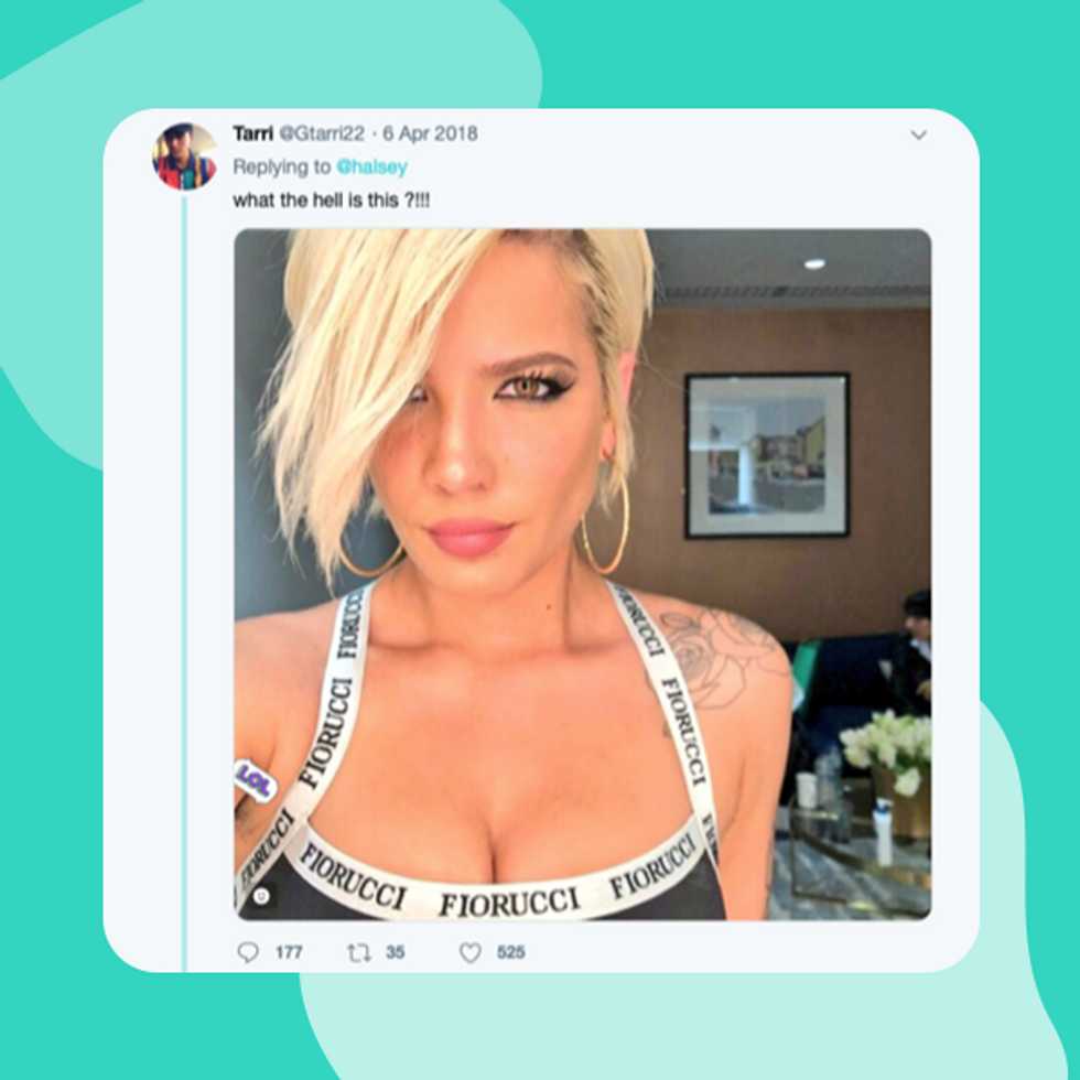 An image posted by singer Halsey prompted abuse from social media trolls in 2018.